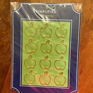 Emily Ley Simplified apple paperclips